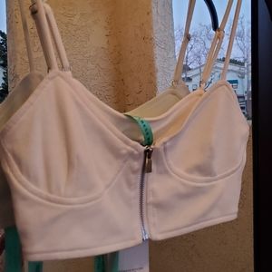 White Mistress Rocks Crop Top